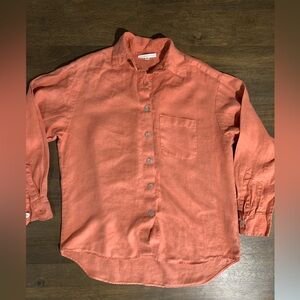 bryn WALKER Button Linen Shirt Small